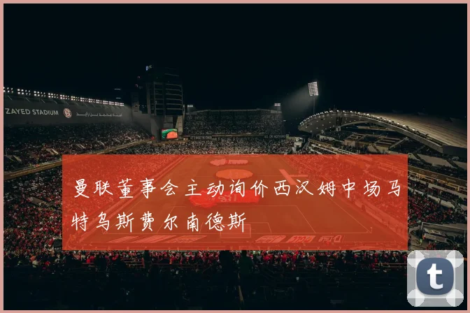 曼联董事会主动询价西汉姆中场马特乌斯费尔南德斯